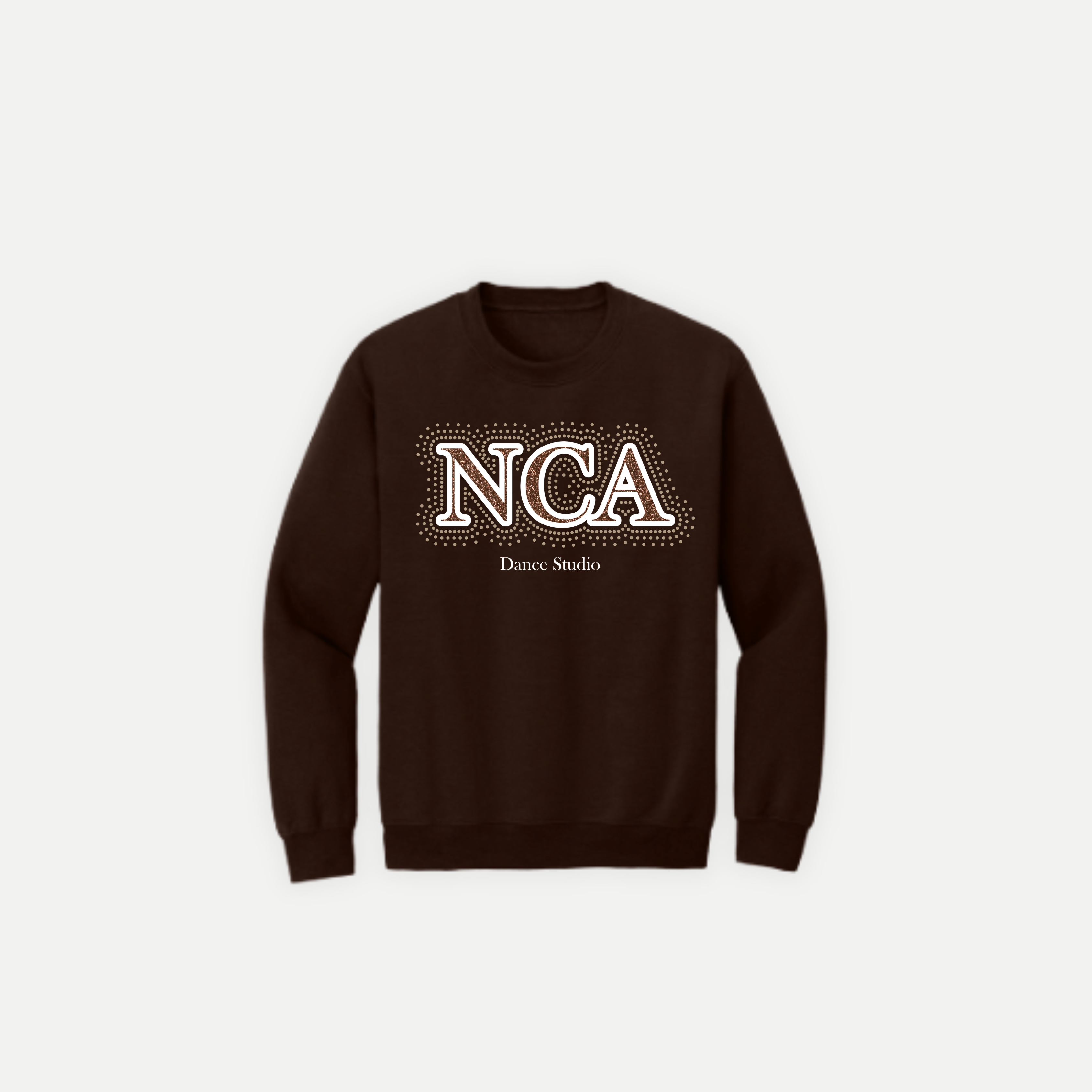 NCA Dance Studio Adult Crewneck Sweatshirt – Brown/Black