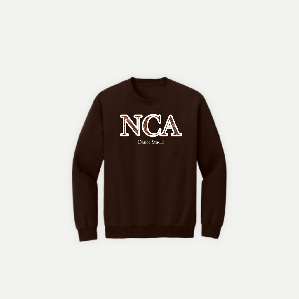 NCA Dance Studio Adult Crewneck Sweatshirt – Brown/Black