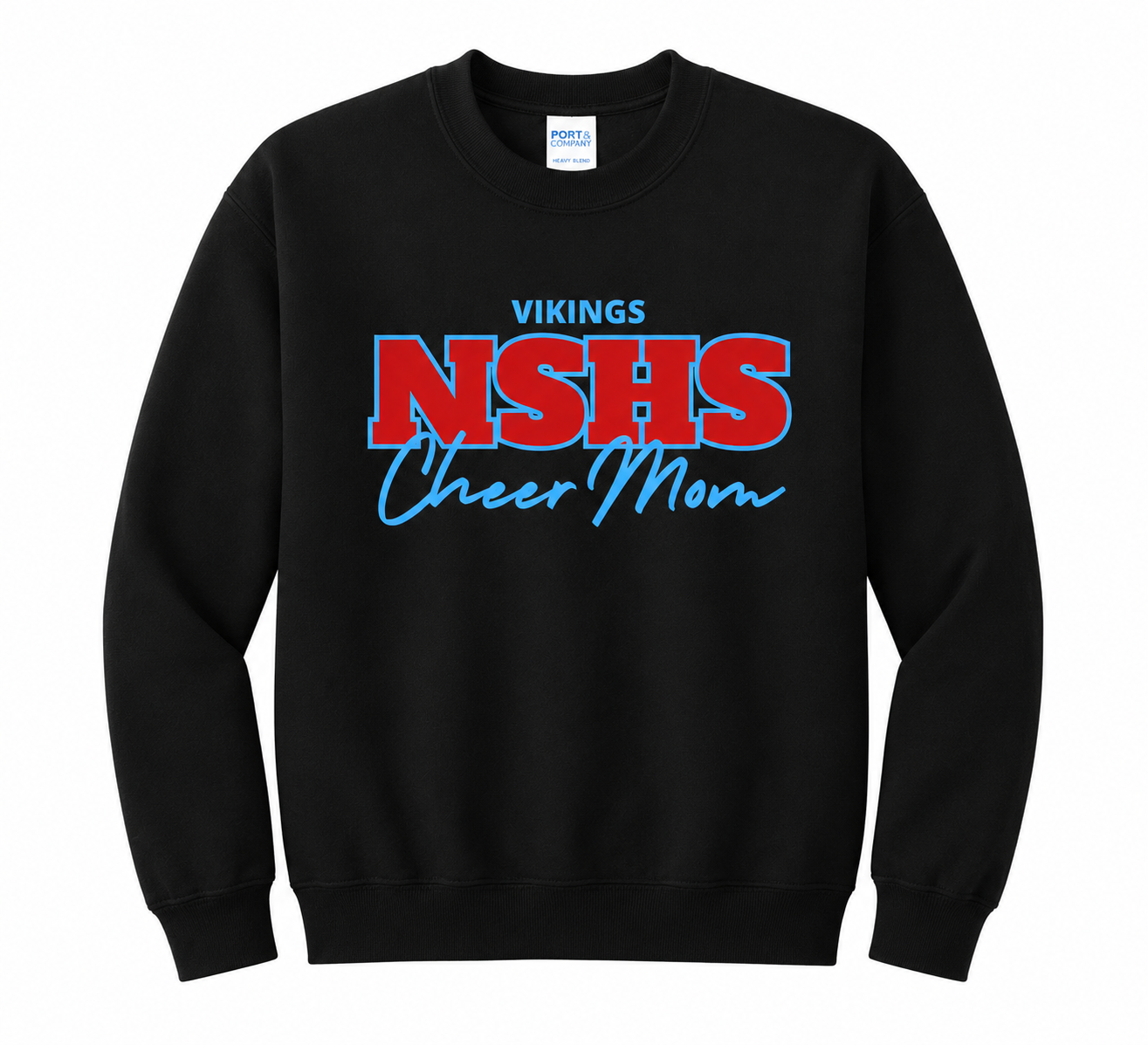 NSHS Vikings Cheer Mom & Cheer Dad Hoodie and Crewneck