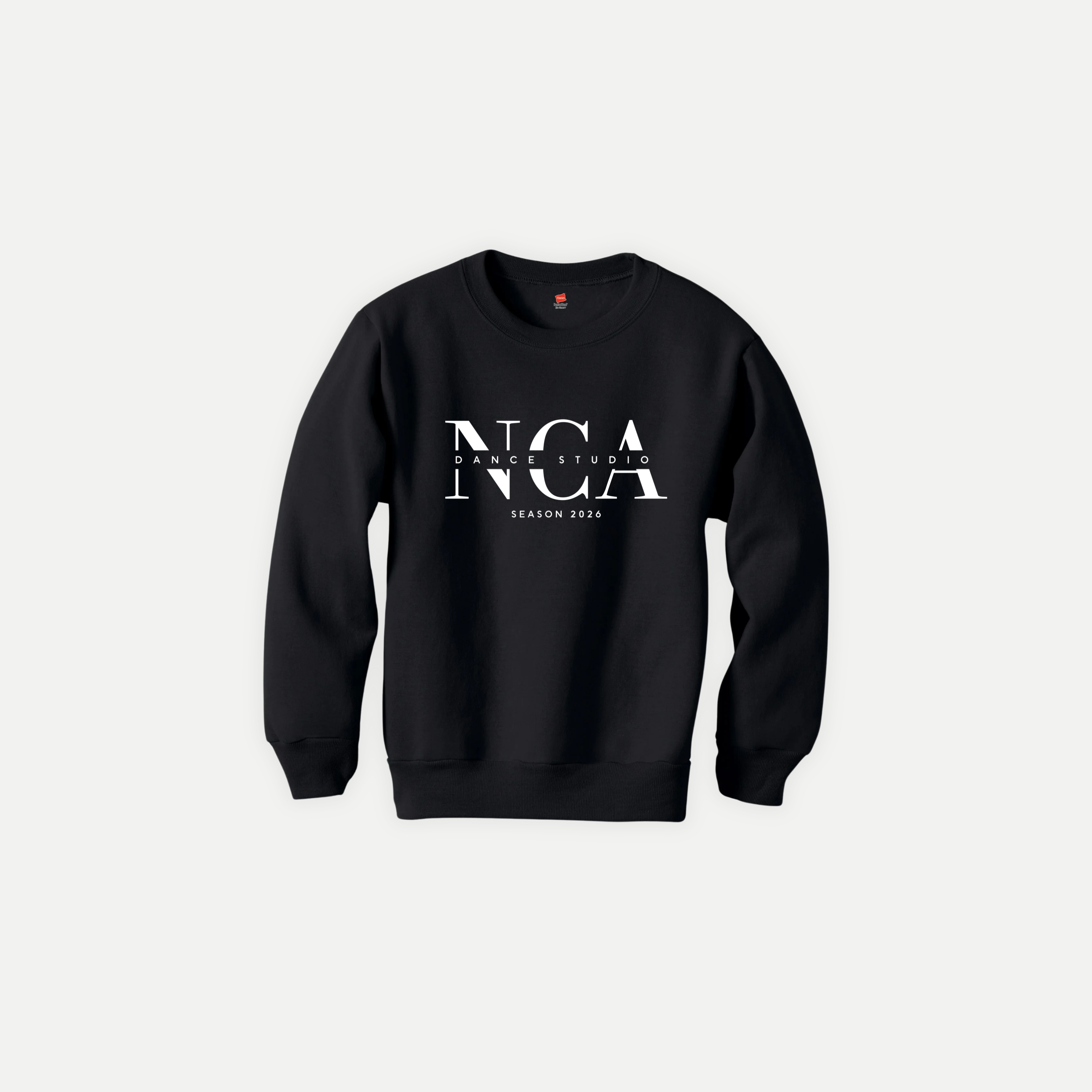 NCA Dance Studio 2026 Youth Practice Crewneck – Black