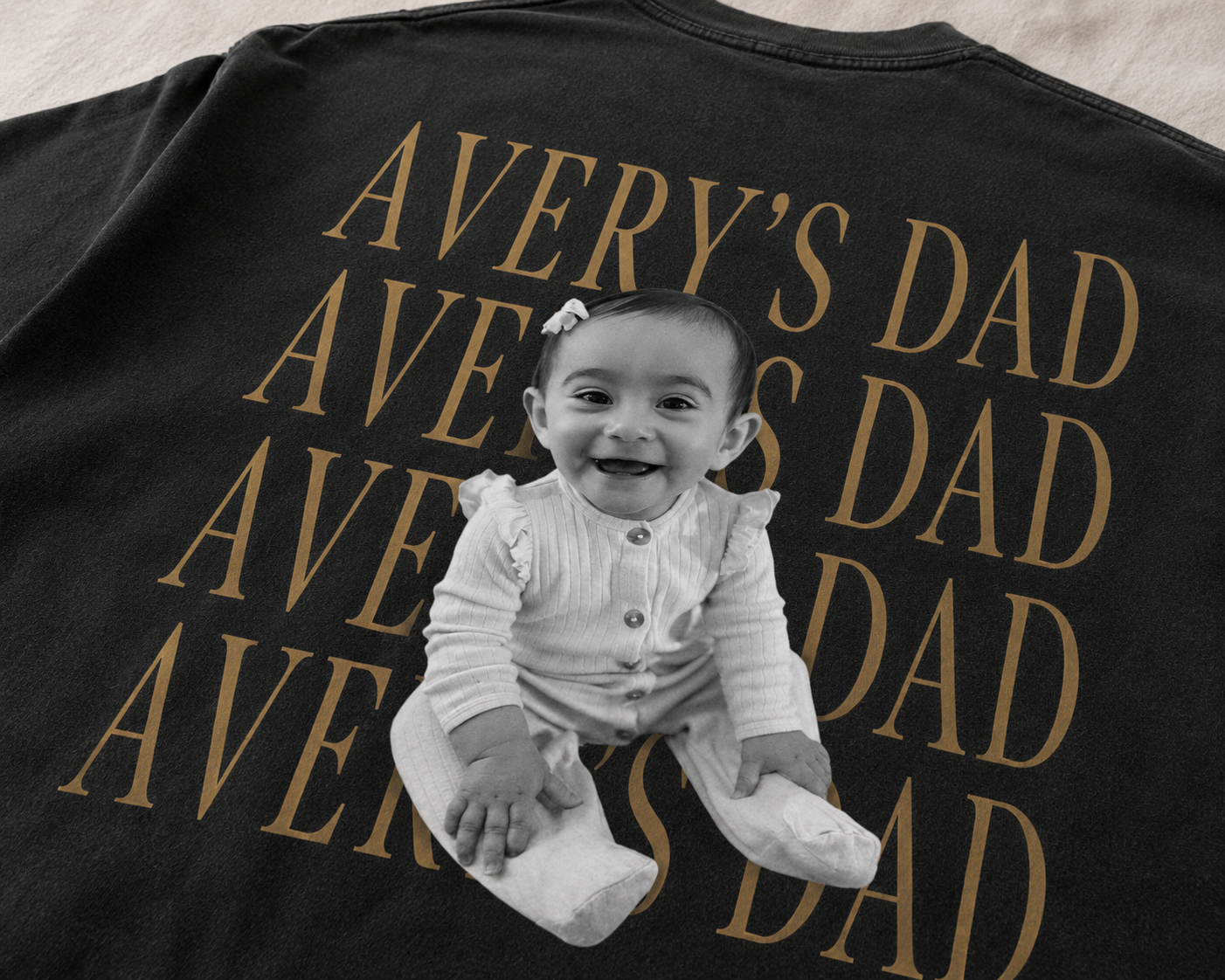 Custom Oversized Dad Photo Tee