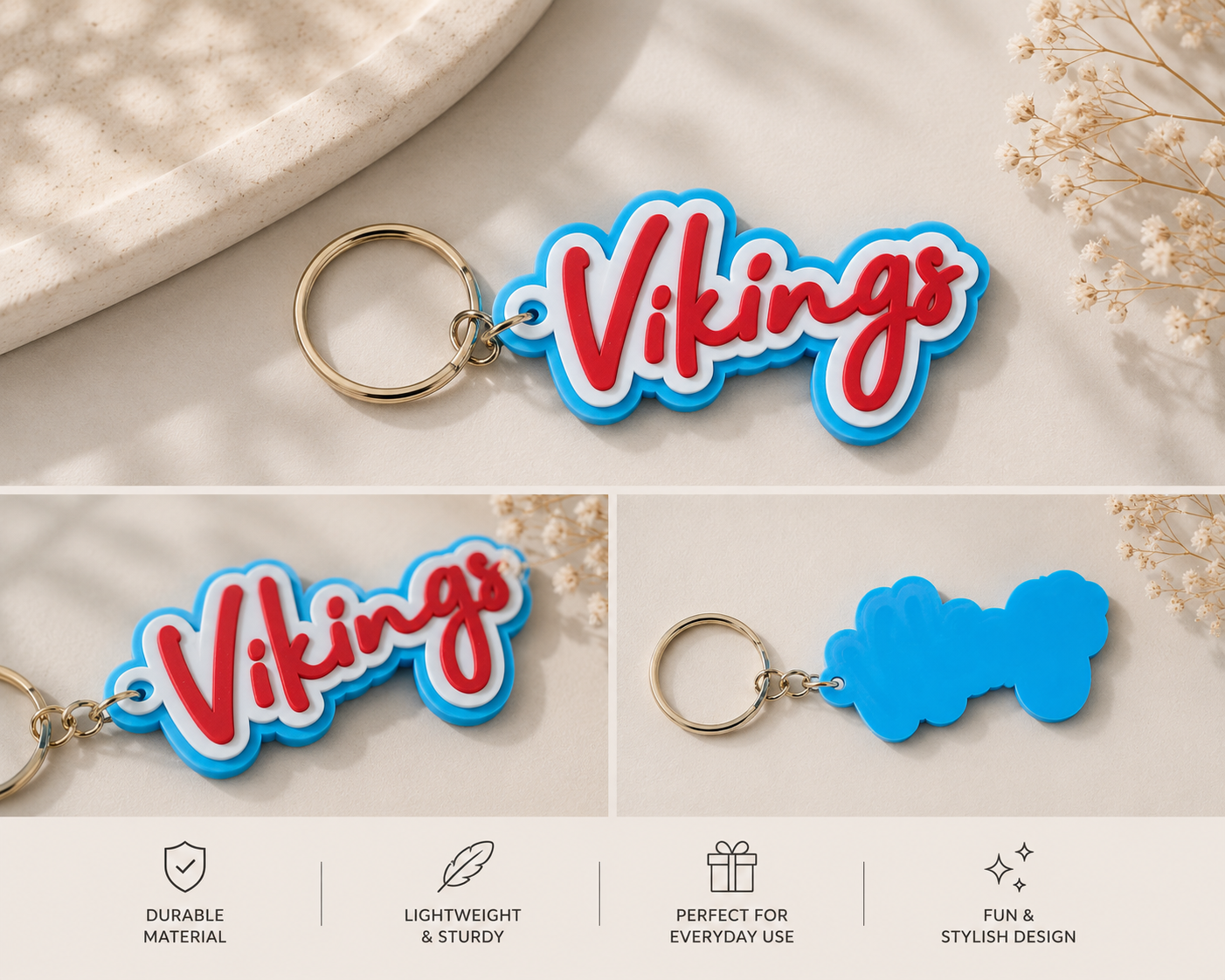 NSHS Vikings Spirit Keychain