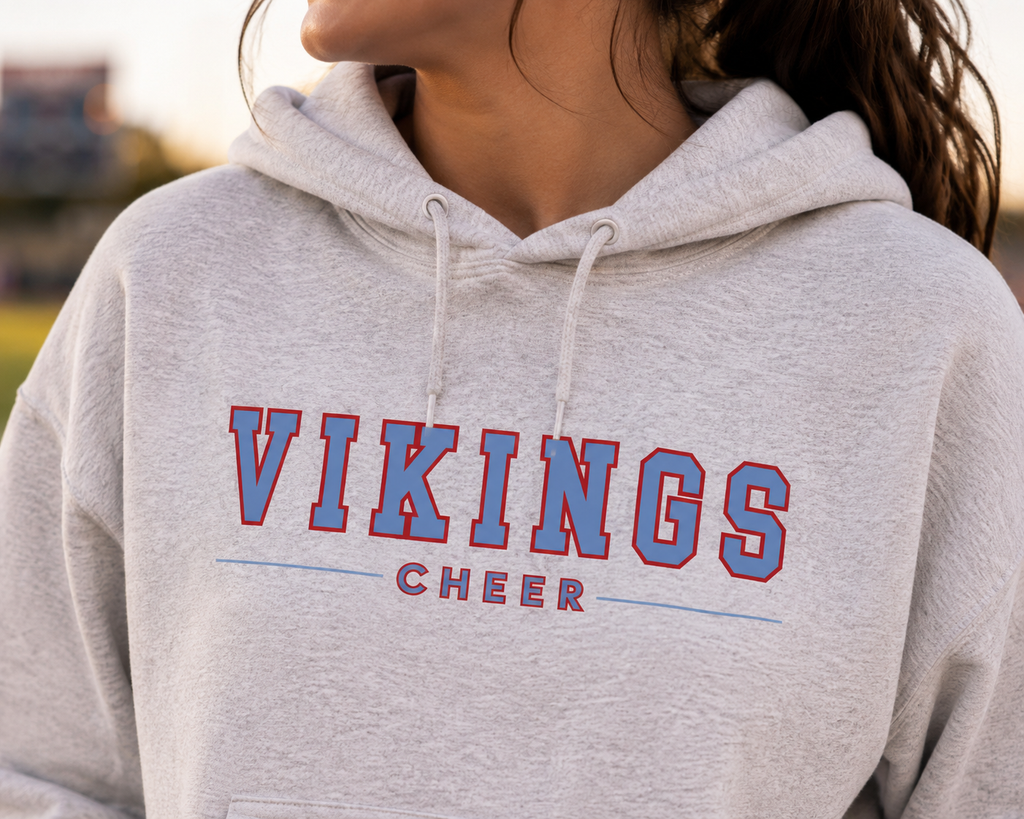 NSHS Vikings Cheer Front & Back Apparel