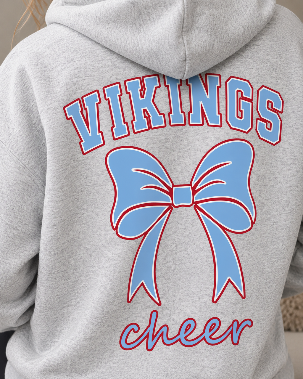 NSHS Vikings Cheer Bow Hoodie & T-Shirt