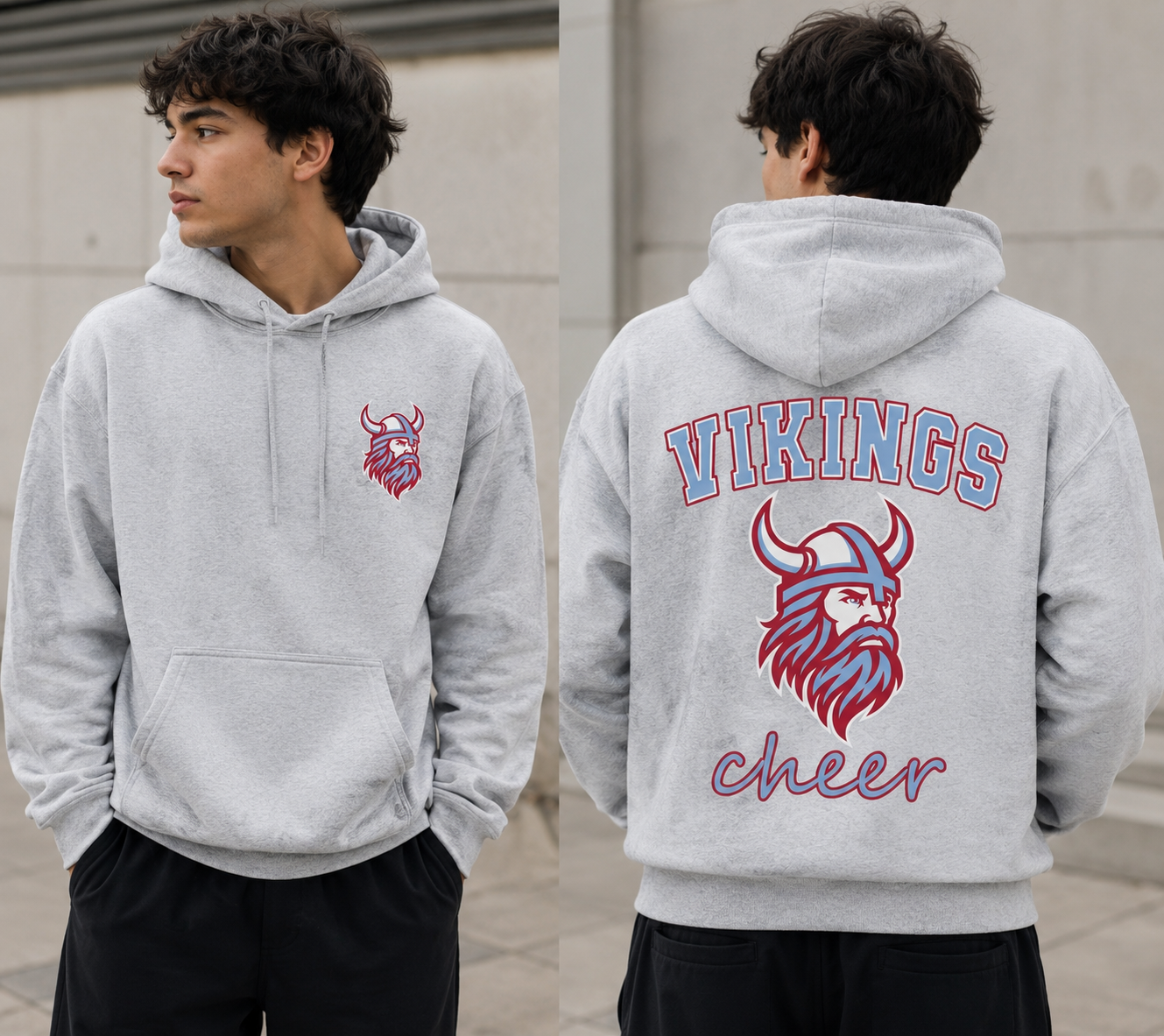 NSHS Vikings Mascot Hoodie & T-Shirt