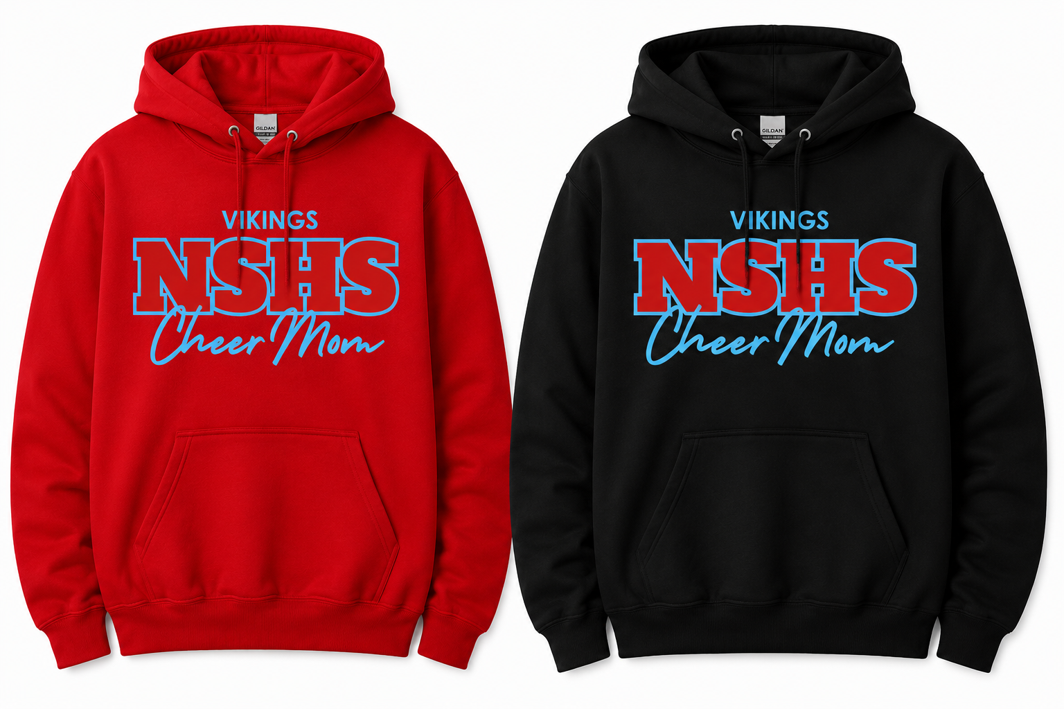 NSHS Vikings Cheer Mom & Cheer Dad Hoodie and Crewneck