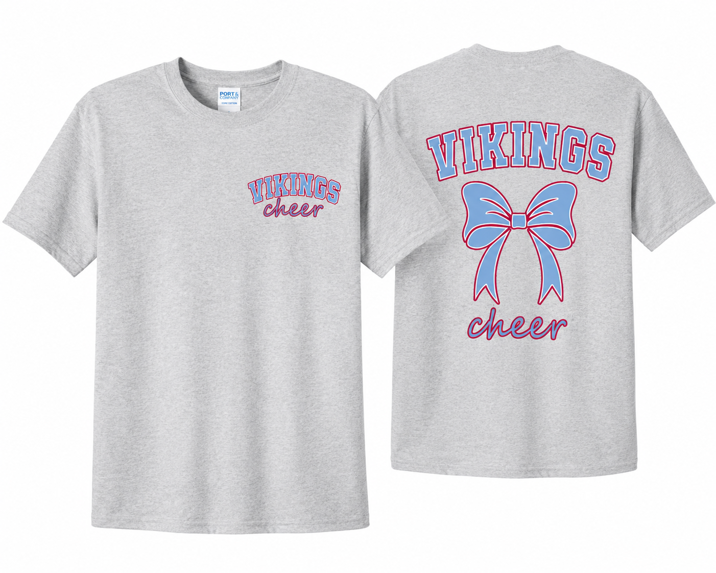 NSHS Vikings Cheer Bow Hoodie & T-Shirt