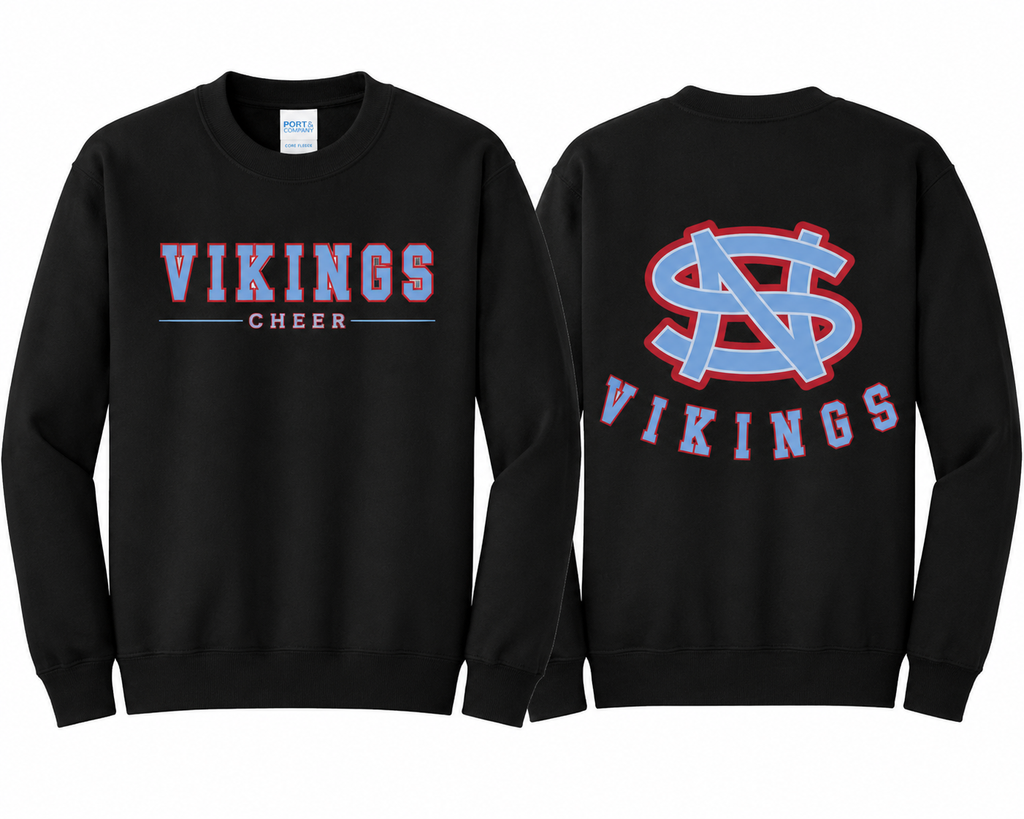 NSHS Vikings Cheer Front & Back Apparel