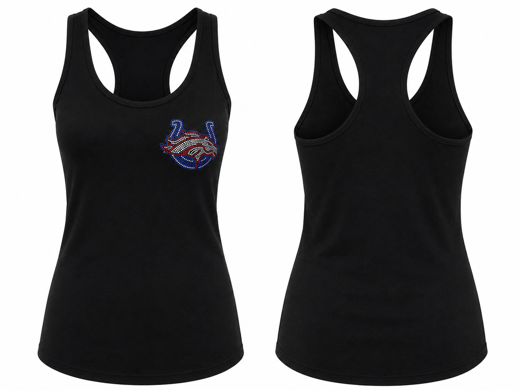 SCB Rhinestone Women’s Racerback Tank