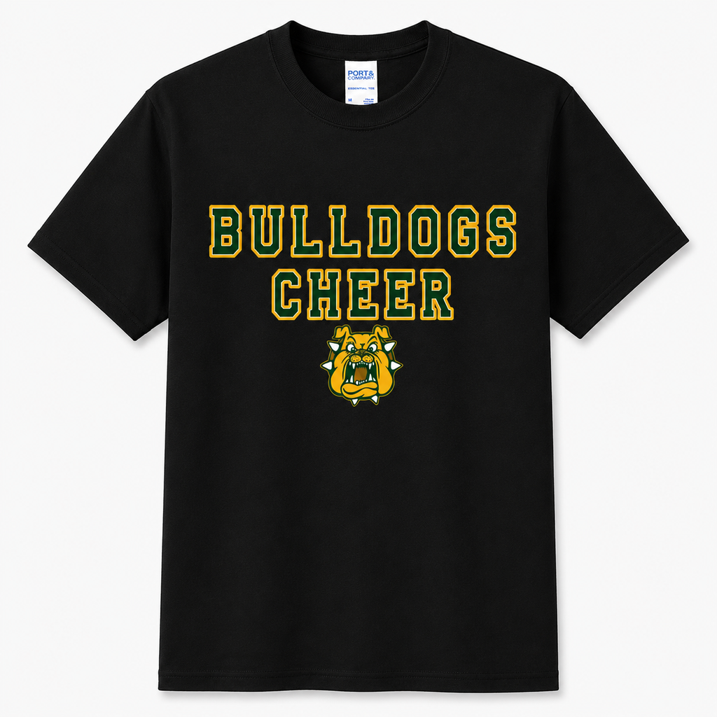 Bulldogs Cheer Varsity Tee (Glitter & Standard)