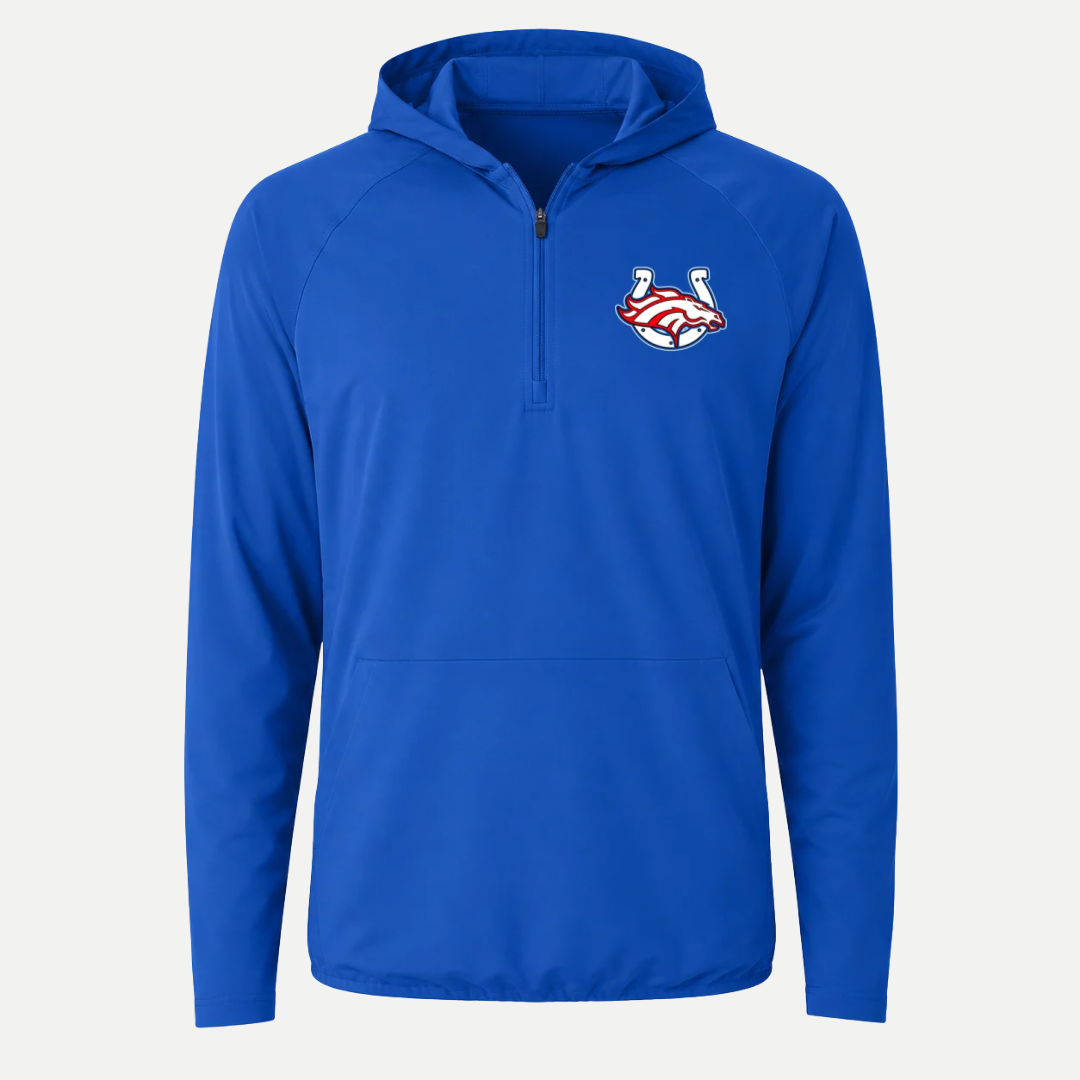 SCB Broncos 1/2-Zip Hooded Performance Jacket