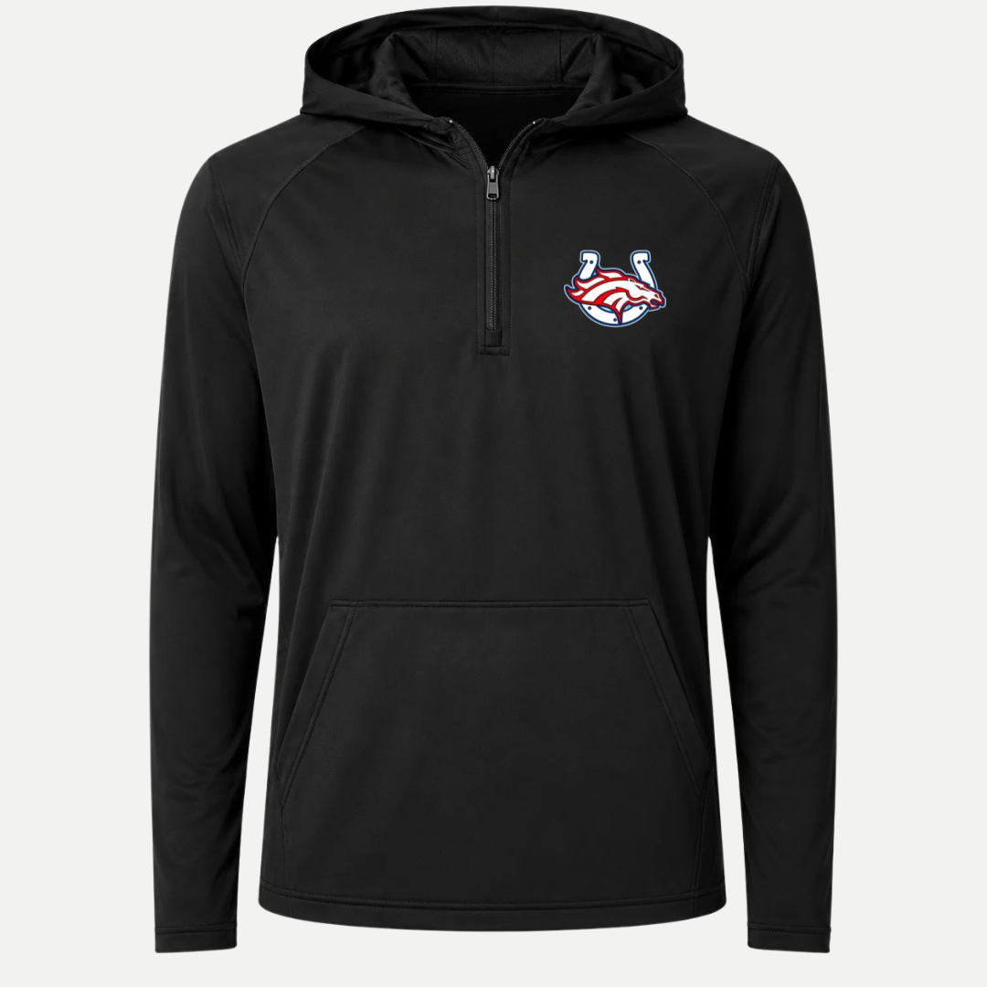 SCB Broncos 1/2-Zip Hooded Performance Jacket