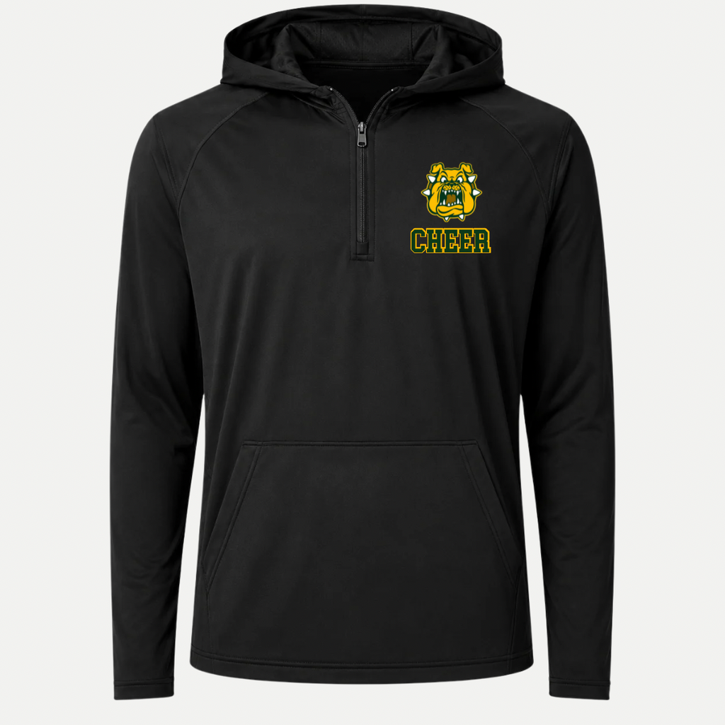 Bulldogs Cheer 1/2-Zip Hooded Performance Jacket