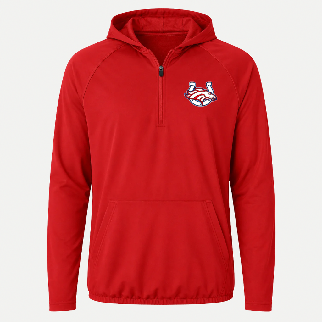 SCB Broncos 1/2-Zip Hooded Performance Jacket