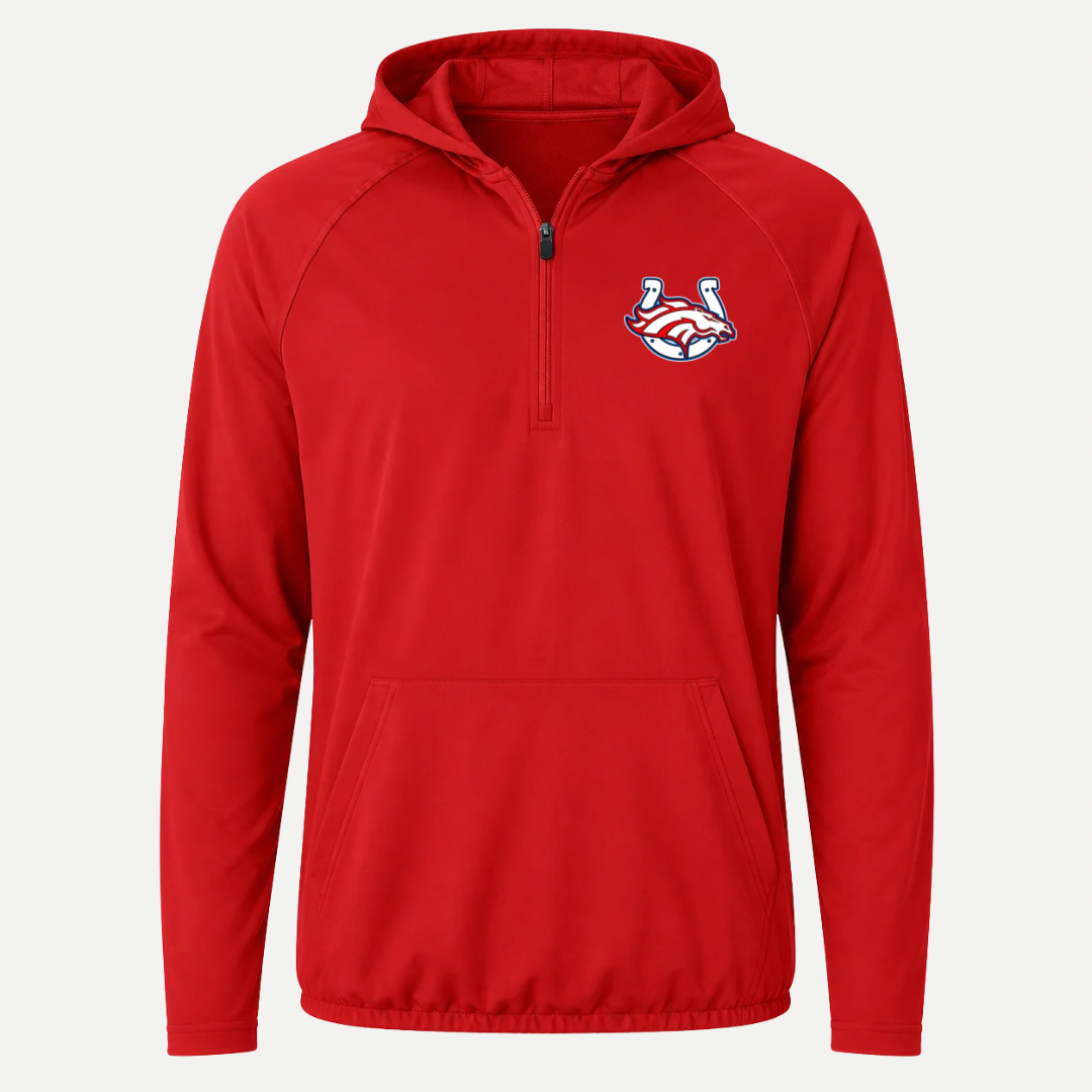 SCB Broncos 1/2-Zip Hooded Performance Jacket