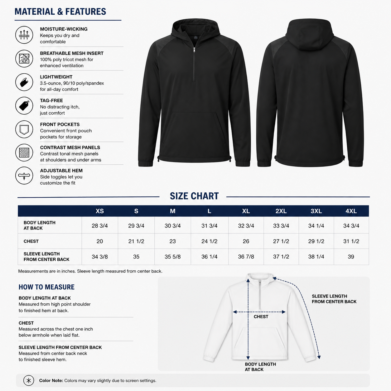 Bulldogs Cheer 1/2-Zip Hooded Performance Jacket