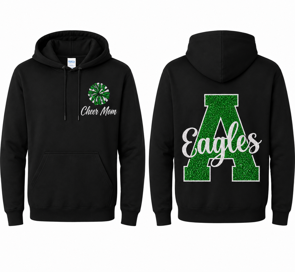 Alisal Eagles Cheer Mom Front & Back Hoodie
