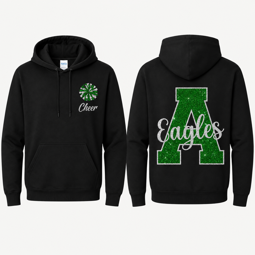 Alisal Eagles Cheer Front & Back Hoodie