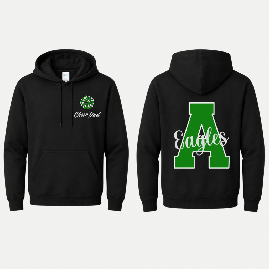 Alisal Eagles Cheer Dad Front & Back Hoodie