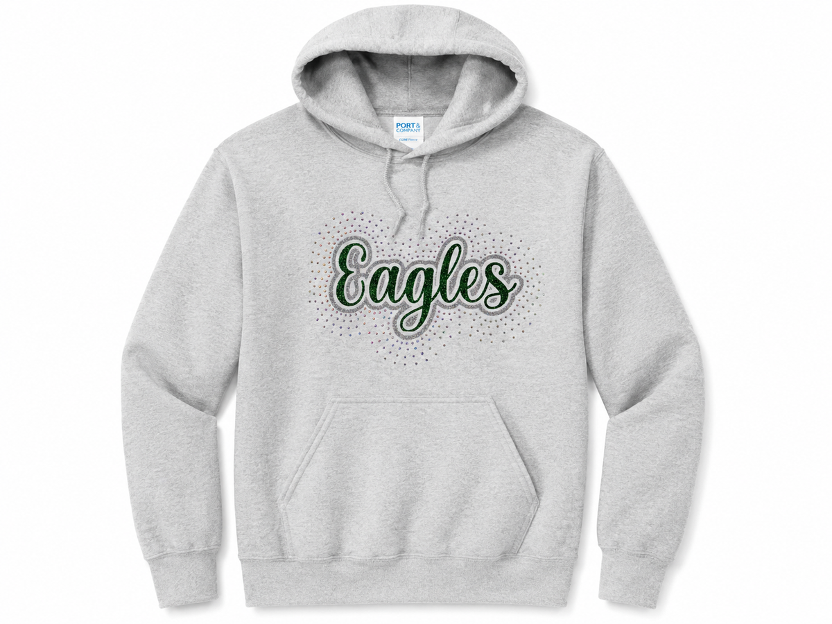 Eagles Glitter & Rhinestone Hoodie