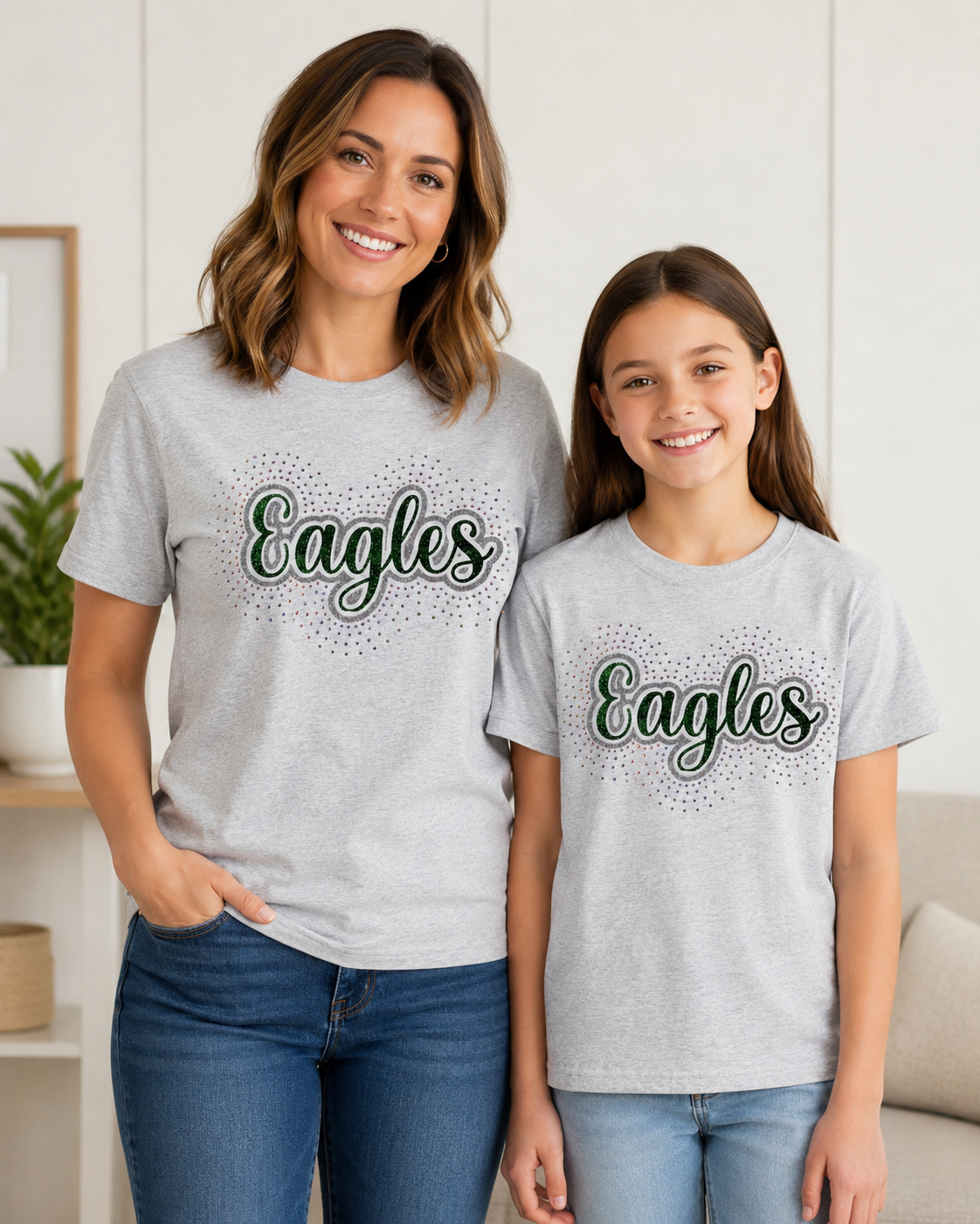 Eagles Rhinestone Glitter T-Shirt